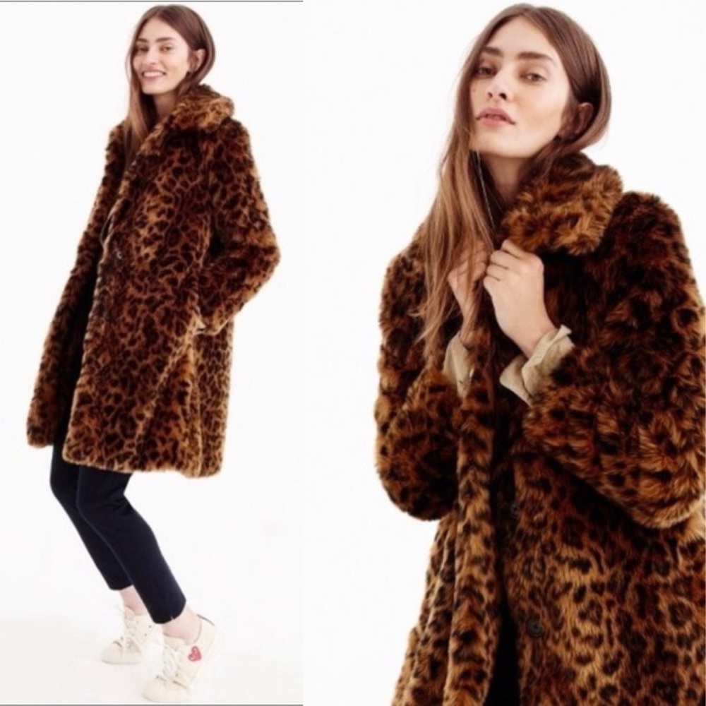 J. Crew Collection Faux Fur Coat